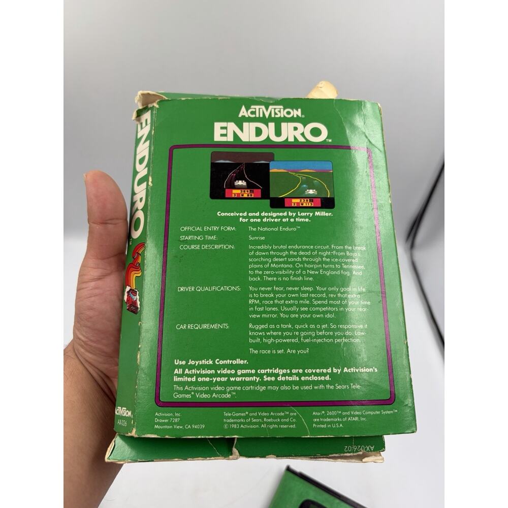 Enduro Atari 2600 Complete In Box (CIB) - Picture 8 of 11